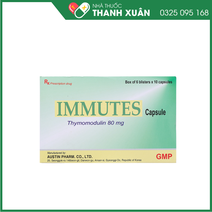 Immutes Capsule hỗ trợ tăng cường hệ miễn dịch
